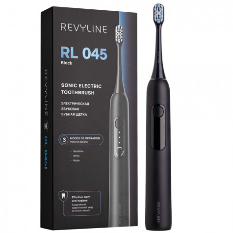 Электрическая звуковая зубная щётка Revyline RL 045 Black