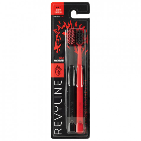 Набор зубных щеток Revyline SM6000 DUO Special Color Edition Fire Horse